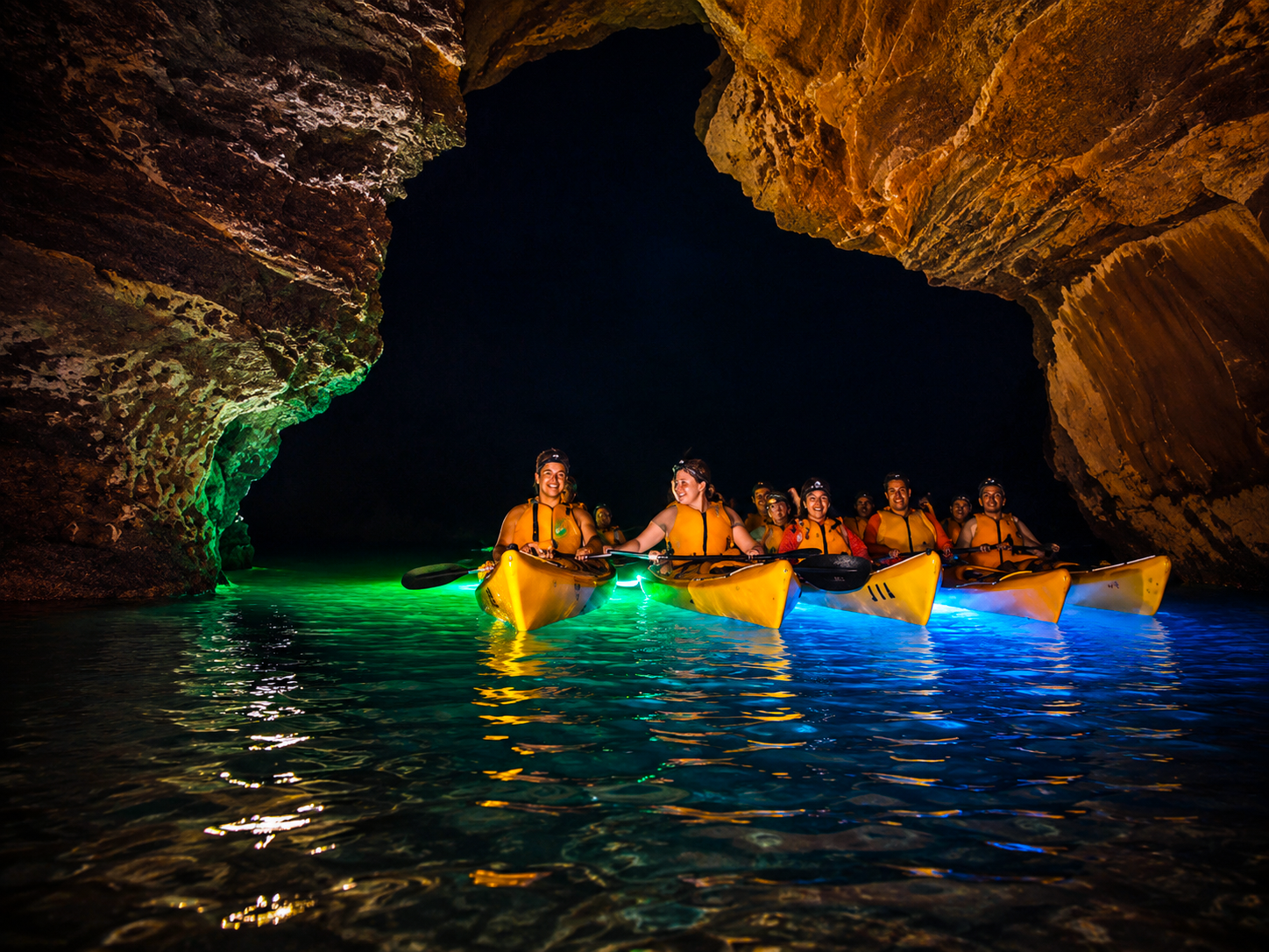 Chequamegon Caves After Dark